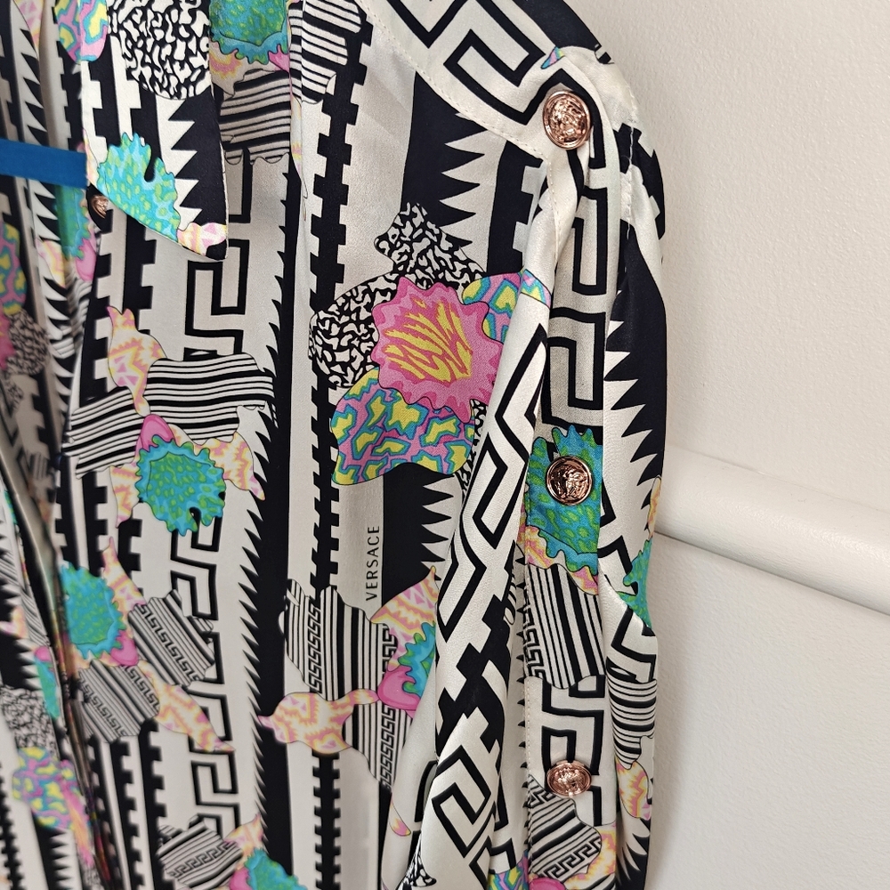 Versace Women's Dress 38/4/S Greca Key Multi-Colo… - image 6